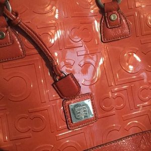 Liz Claiborne orange patent bag